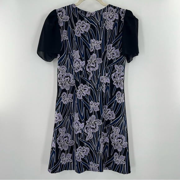 Reiss NWT Estelle Floral Embroidered Mini Dress size 4 - Picture 4 of 10